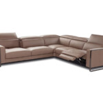 Recliner Leather L Shaped Sectional Reclining Living Room Sofa