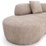 Curve Fabric Modern Sofa Gray Yellow Blue Living Room Furniture