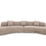 Curve Fabric Modern Sofa Gray Yellow Blue Living Room Furniture