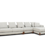 L Shaped Chaise Sofa Velvet Fabric Hot Selling Sofa