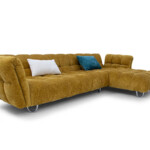 Sectional L Shaped Sofa Yellow Couch Furniture