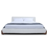 King Size Velvet Bed Modern Minimalist Queen Bed