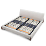 King Size Velvet Bed Modern Minimalist Queen Bed