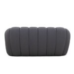 Italian Style Fabric Bed Modern Designer Bedroom Set Blue Grey King Size Bed