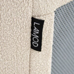 Luxury Upholstered Platform Beige Velvet Tufted King Size Bed