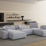 Modular Sofa New Velvet Grey Purple Yellow Green Sofa
