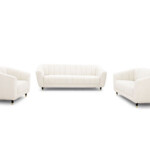 2024 New Fabric Sofa 321 White Living Room Furniture