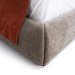 Italian Style Double Bed Minimalist Designer Fabric Bed