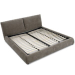 Italian Style Double Bed Minimalist Designer Fabric Bed