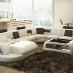 U Shape European Style Luxury Leather Sofa Set Designs Couch Living Room Furniture Sets