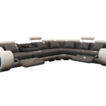 Corner Sectional Sofa Fashion Creative Black Red Yellow Gray Leather Recliner