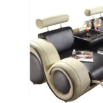 Corner Sectional Sofa Fashion Creative Black Red Yellow Gray Leather Recliner