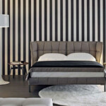 Bedroom Furniture Modern Upholstered Genuine Leather Italian Luxury Bed